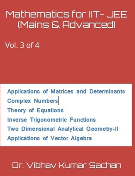 Paperback Mathematics for IIT- JEE (Mains & Advanced): Vol. 3 of 4 Book