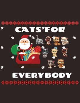 Cat's for everybody: Cute Christmas 8.5x11 Lined writing notebook journal for christmas lists, planning, menus, gifts, and more ; Christmas Journal & Planner
