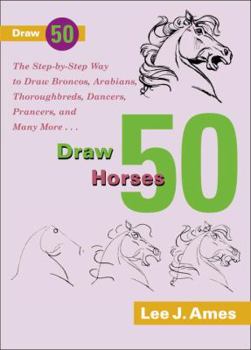 Paperback Draw 50 Horses Book