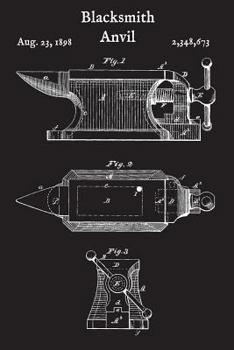 Blacksmith Anvil: Journal - Blacksmithing Log Book Iron (Blank Lined Notebook)