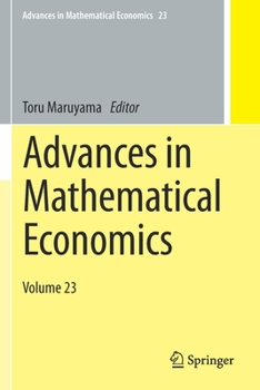 Paperback Advances in Mathematical Economics: Volume 23 Book