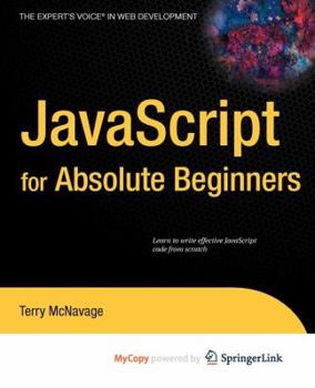 Paperback JavaScript for Absolute Beginners Book