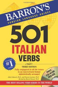 Paperback 501 Italian Verbs [With CDROM] Book