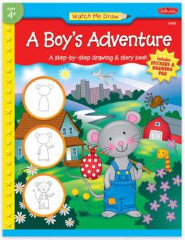 Paperback A Boy's Adventure [With Reward StickersWith Drawing Pad] Book