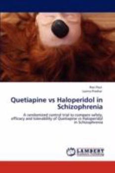 Paperback Quetiapine Vs Haloperidol in Schizophrenia Book