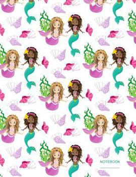 Notebook: Mermaid Pattern (3) Standard College Ruled Paper