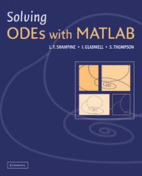 Paperback Solving Odes with MATLAB Book