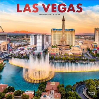 Calendar Las Vegas 2026 12 X 24 Inch (Hanging) Monthly Square Wall Calendar Foil Stamped Cover Plastic-Free Book