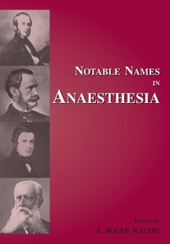 Paperback Notable Names in Anaesthesia Book