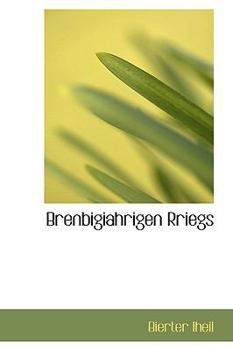 Paperback Brenbigiahrigen Rriegs Book
