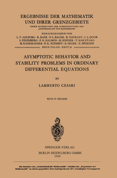 Paperback Asymptotic Behavior and Stability Problems in Ordinary Differential Equations Book