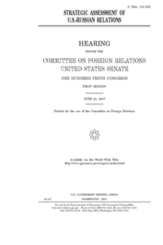 Paperback Strategic assessment of U.S.-Russian relations Book