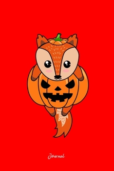 Journal: Dot Grid Journal - Squirrel Pumpkin Body Costume Cute Easy Halloween Gift - Red Dotted Diary, Planner, Gratitude, Writing, Travel, Goal, Bullet Notebook