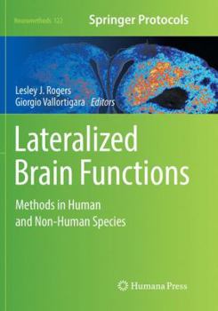 Paperback Lateralized Brain Functions: Methods in Human and Non-Human Species Book