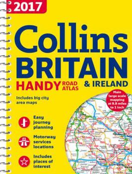 Spiral-bound 2017 Collins Handy Road Atlas Britain Book