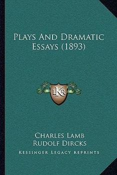 Paperback Plays And Dramatic Essays (1893) Book