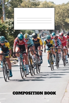 Composition Book: Cycling Composition Book Wide Ruled