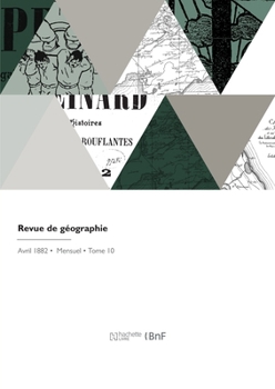 Paperback Revue de Géographie [French] Book