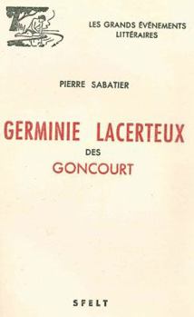 Paperback Germinie Lacerteux Des Goncourt [French] Book