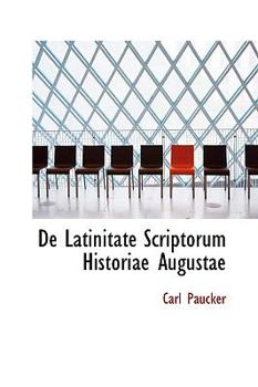 Paperback de Latinitate Scriptorum Historiae Augustae Book