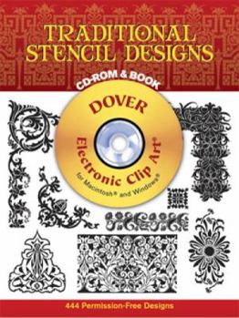 Paperback Traditional Stencil Designs (Book + CD-ROM) Book