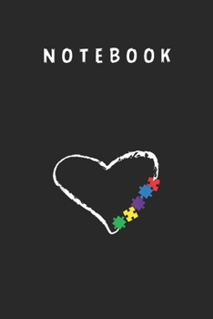 Notebook: Autism Awareness Day Heart Love Profesional Cover Arts Design Size 6in x 9in Notebook and Journal with Lined for Student or Men and Women