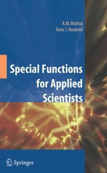 Paperback Special Functions for Applied Scientists Book