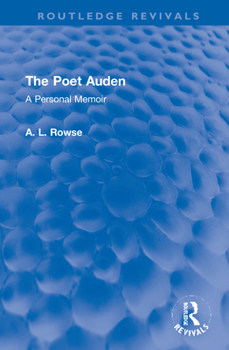 Hardcover The Poet Auden: A Personal Memoir Book