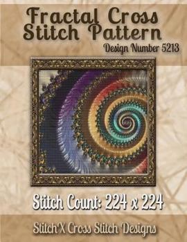 Paperback Fractal Cross Stitch Pattern: Design No. 5213 Book