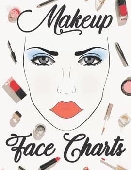 Paperback Makeup Face Charts Book