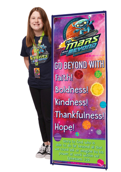 Misc. Supplies Vacation Bible School (Vbs) 2019 to Mars and Beyond Theme Banner: Explore Where God's Power Can Take You! Book