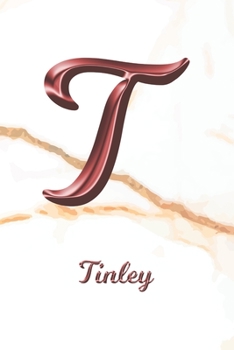 Tinley: Sketchbook | Blank Imaginative Sketch Book Paper | Letter T Rose Gold White Marble Pink Effect Cover | Teach & Practice Drawing for ... Doodle Pad | Create, Imagine & Learn to Draw