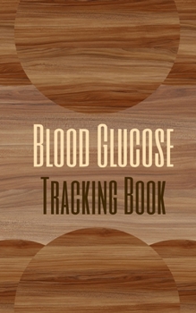 Paperback Blood Glucose Tracking Book - Color Interior - Diabetes Status Levels Notes - Abstract Wood Dirt Brown Cream Book