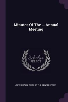 Paperback Minutes Of The ... Annual Meeting Book