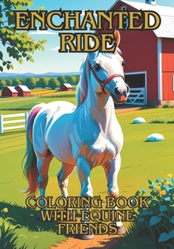 Paperback Enchanted Ride: Coloring Book with Equine Friends Book