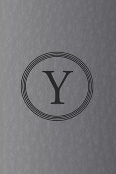 Paperback Y: Initial Monogram Letter Y College Ruled Notebook. Personalized Medium Lined Journal & Diary for Writing & Note Taking Book