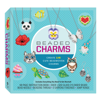 Misc. Beaded Charms Kit: Create 15 Cute Beadwoven Charms-Includes Everything You Need to Get Started! 48-Page Instruction Book, Over 1,500 Glass Cylinder Be Book