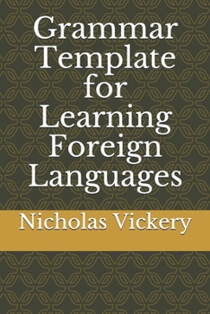 Paperback Grammar Template for Learning Foreign Languages Book