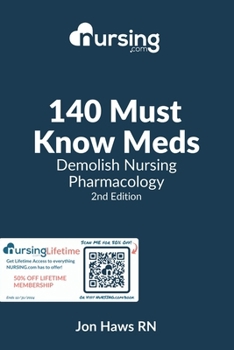 Paperback 140 Must Know Meds: Demolish Nursing Pharmacology Book