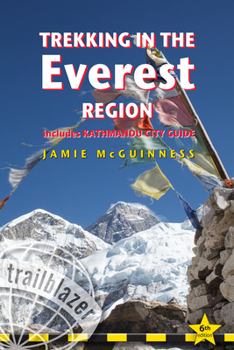 Paperback Trekking in the Everest Region: Practical Guide with 27 Detailed Route Maps & 65 Village Plans Including Kathmandu City Guide Book