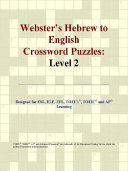 Paperback Webster's Hebrew to English Crossword Puzzles: Level 2 Book