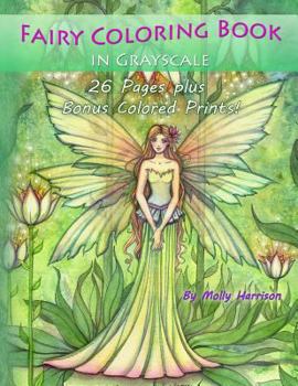 Paperback Fairy Coloring Book in Grayscale: By Molly Harrison Book