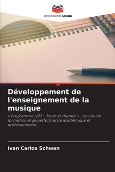 Paperback Développement de l'enseignement de la musique [French] Book