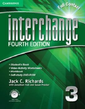 Paperback Interchange Level 3 Full Contact with Self-Study DVD-ROM [With DVD ROM] Book