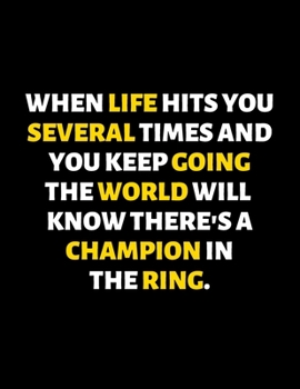 There's A Champion In The Ring : lined professional notebook/journal A perfect office gift for coworkers: Amazing Notebook/Journal/Workbook - Perfectly Sized 8.5x11" - 120 Pages