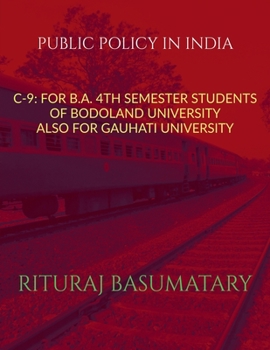 Paperback Public Policy in India Book