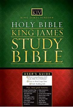 Hardcover Holy Bible King James Study Guide Personal Size Book