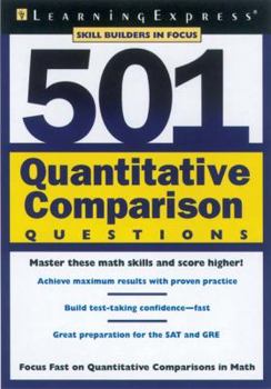 Paperback 501 Quantitative Comparison Questions Book