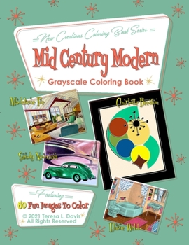 Paperback New Creations Coloring Book Series: Mid-Century Modern Book