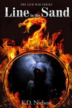 Paperback A Line in the Sand: Book Three of the Lich War Series Book